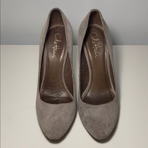 Cole Haan Grey Suede Heels